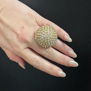 Kate Spade Rhinestone Dome Cocktail Ring